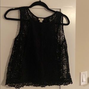 Black lace top